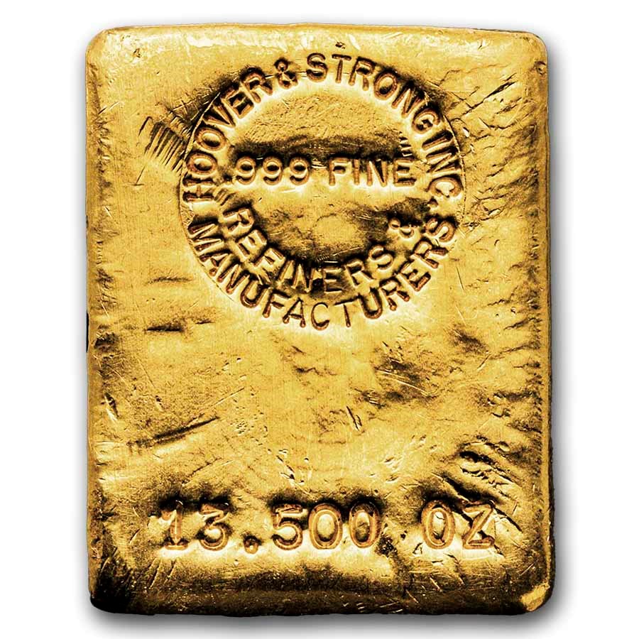 13.50 oz Gold Bar - Hoover & Strong