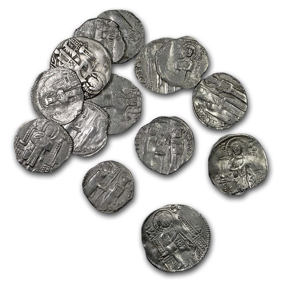 (1346-1371 AD) Serbian Empire Silver Dinar (1346-1371 AD) Serbian Empire Silver Dinar