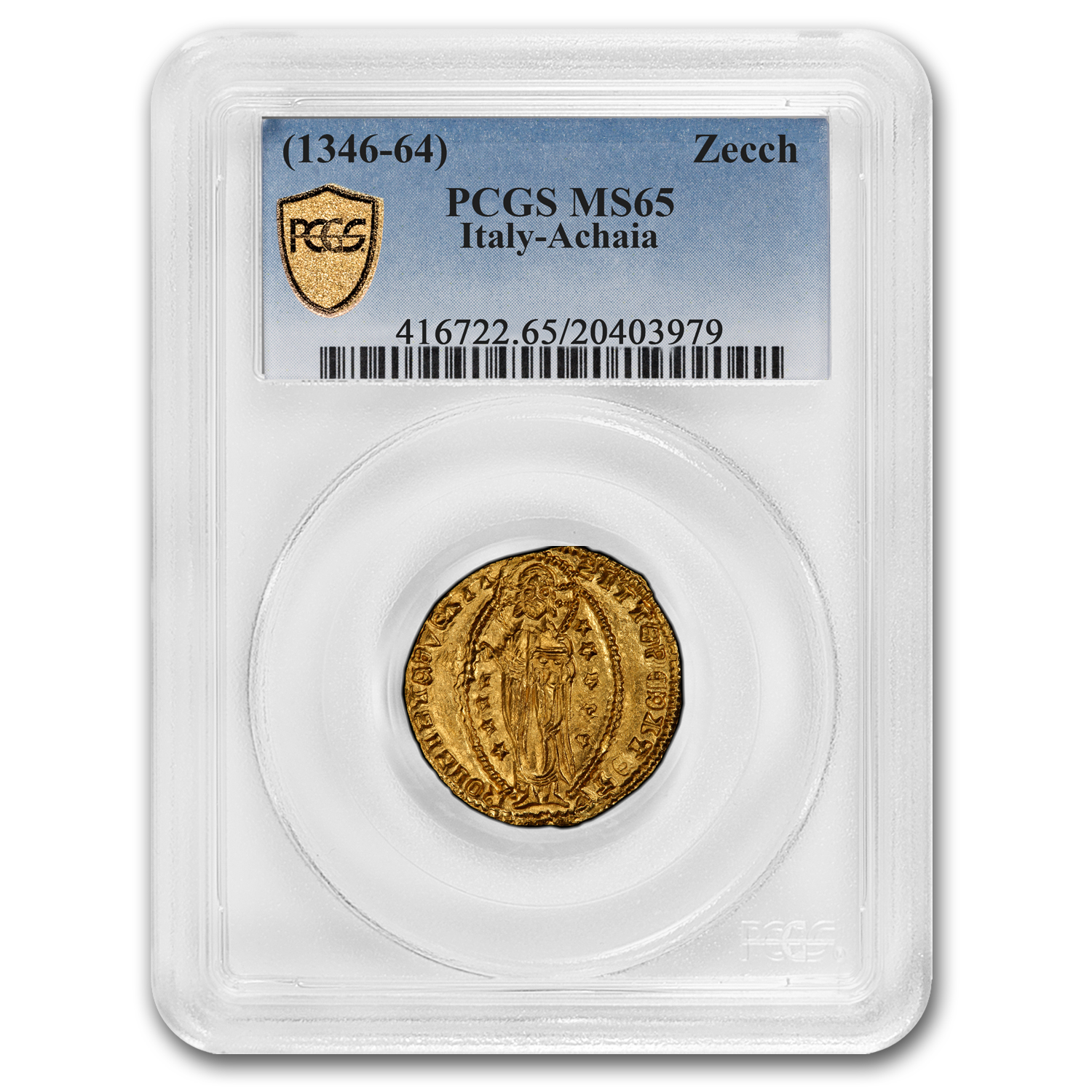 Buy 1346-64 Italy-Achaia Gold Zecchino MS-65 PCGS | APMEX