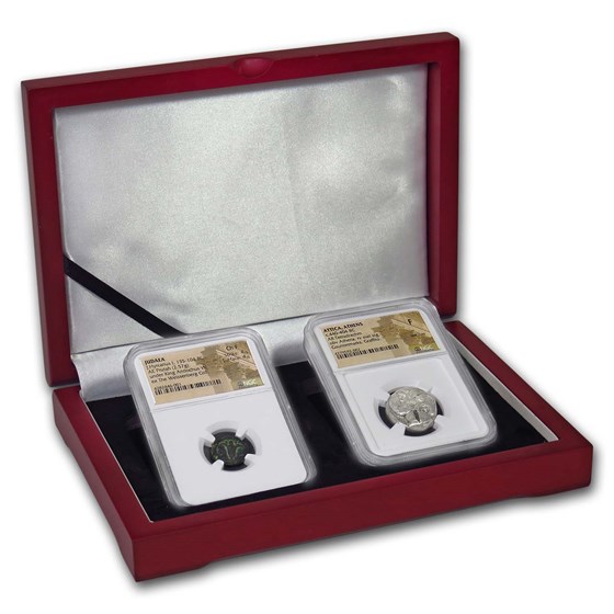 (135-104 BC) Ancient Trade Coins of Jerusalem 2-Coin Set (135-104 BC) Ancient Trade Coins of Jerusalem 2-Coin Set
