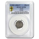 (1390-1406) Kingdom of Castile AR Blanca Henry III AU-50 PCGS (1390-1406) Kingdom of Castile AR Blanca Henry III AU-50 PCGS