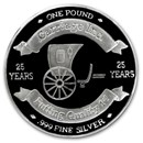 14.6 oz Silver Round - 25th Anniversary Carriage Inc. (1968-93)