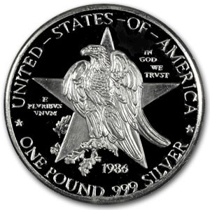 14.6 oz Silver Round - Texas Sesquicentennial (Replica) 14.6 oz Silver Round - Texas Sesquicentennial (Replica)