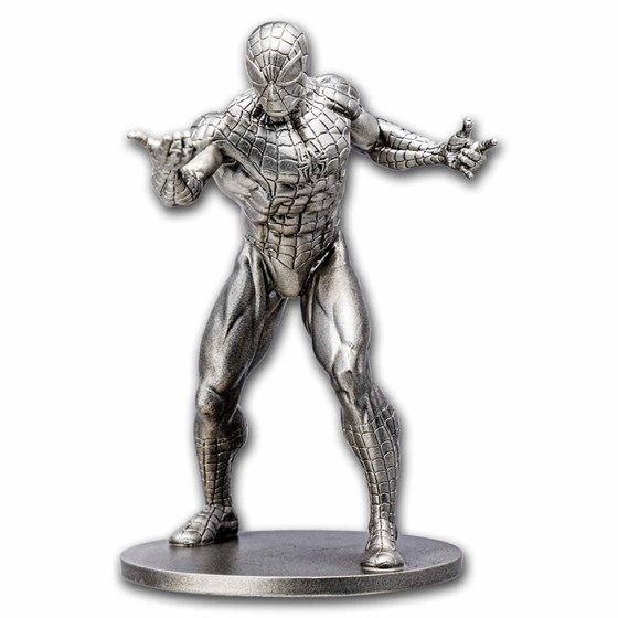 140 gram Silver Spider-Man Miniature Statue 140 gram Silver Spider-Man Miniature Statue