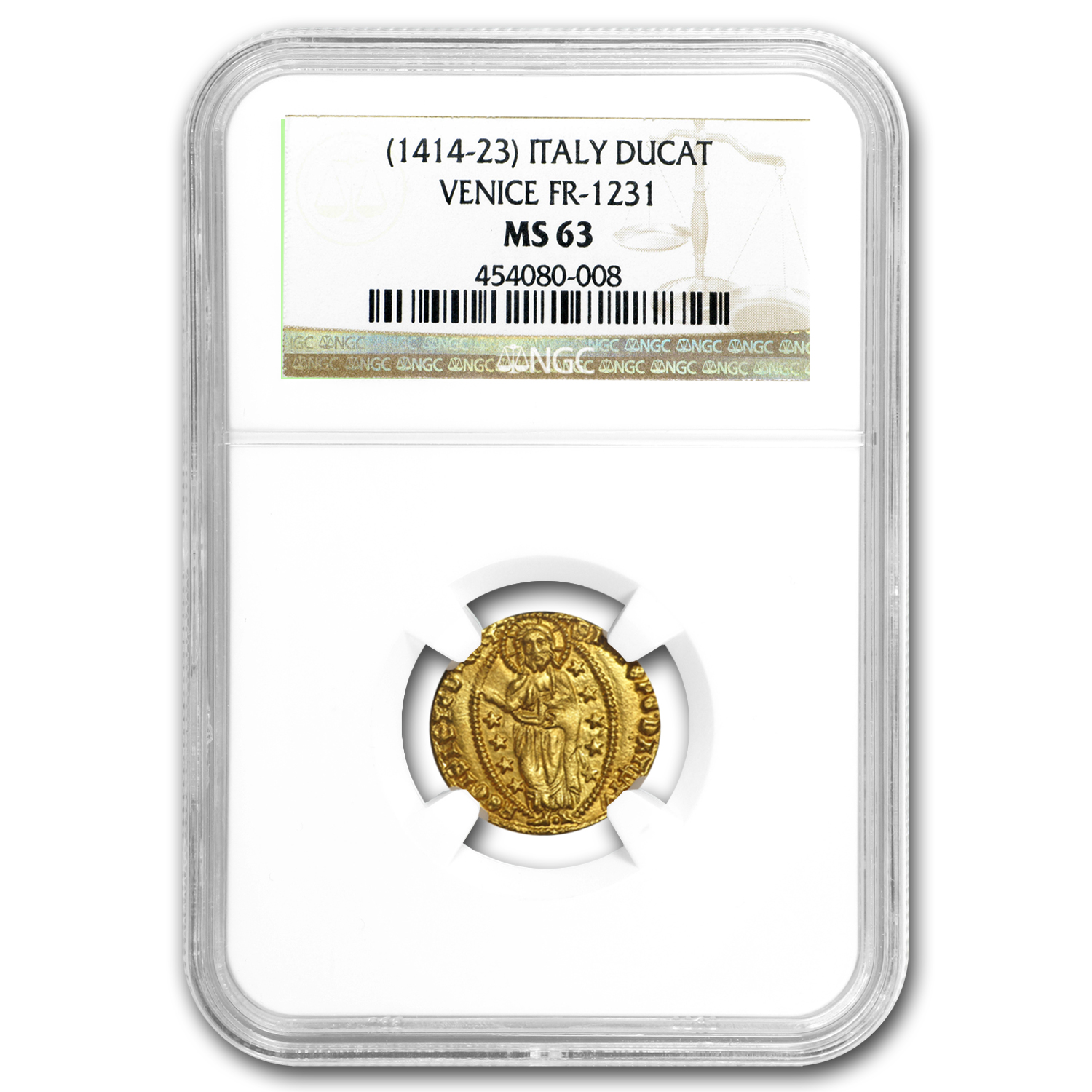 Buy 1414-1423 Venice Gold Zecchino Ducat Tommaso Mocenigo MS-63