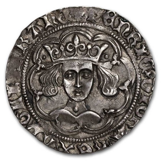1422-1461 England Silver Groat Henry VI AU (Ex-Reigate) 1422-1461 England Silver Groat Henry VI AU (Ex-Reigate)