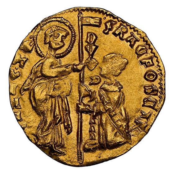 (1423-57) Italy Venice Gold Ducat/Zecchino MS-64 NGC