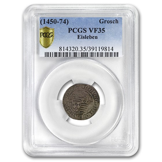 (1450-1474) German States Eisleben AR Groschen VF-35 PCGS (1450-1474) German States Eisleben AR Groschen VF-35 PCGS
