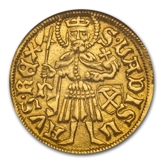1458-1490 AD Kingdom of Hungary AV Goldgulden M. Corvin MS-63 NGC 1458-1490 AD Kingdom of Hungary AV Goldgulden M. Corvin MS-63 NGC