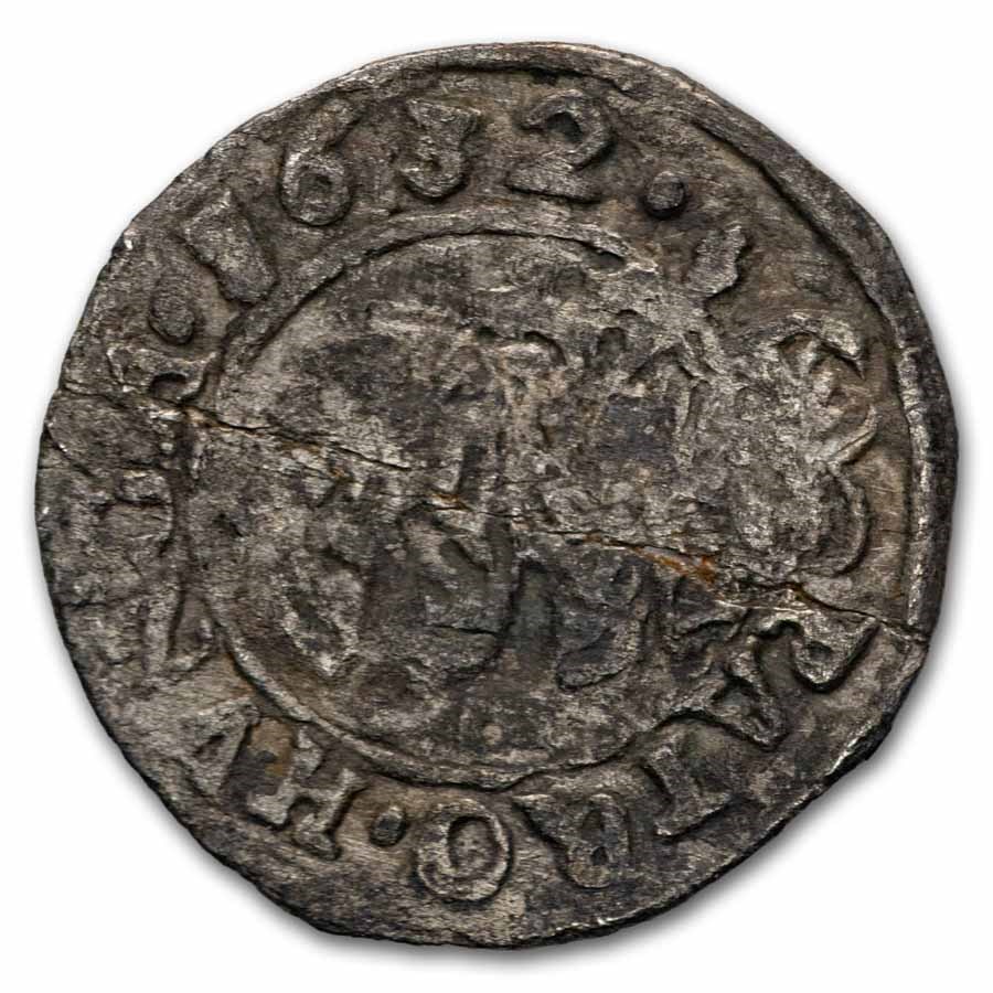 1458-1490 Hungary Silver Denar Mathis I VF