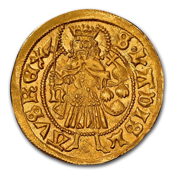 1458-1490 Kingdom of Hungary AV Goldgulden M. Corsican MS-65 NGC 1458-1490 Kingdom of Hungary AV Goldgulden M. Corsican MS-65 NGC