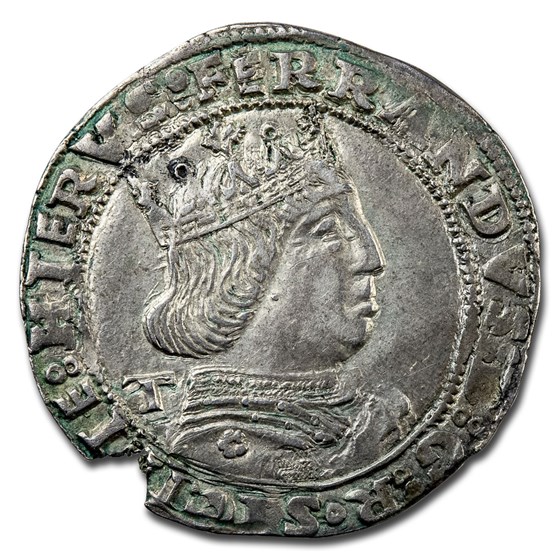 (1458-94 AD) Kingdom of Naples Silver Coronato XF (1458-94 AD) Kingdom of Naples Silver Coronato XF