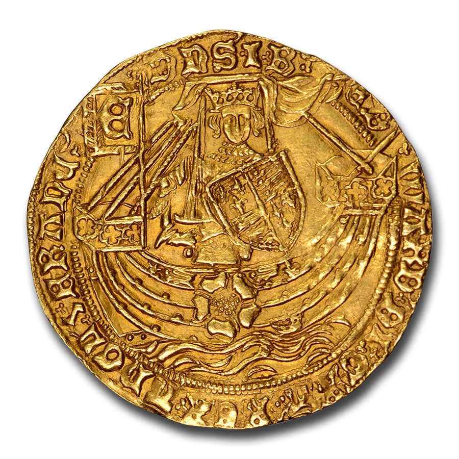 (1464-70) Great Britain Gold Ryal Edward VI MS-61 NGC