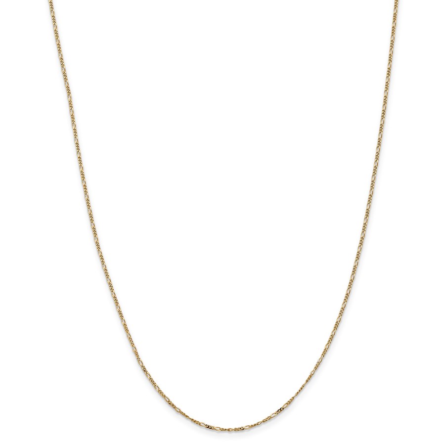 14k 1.25 mm Flat Figaro Chain Necklace - 16 in.
