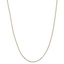 14k 1.25 mm Flat Figaro Chain Necklace - 20 in.
