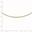 14K 1.2mm Omega Necklace Detachable clasp Necklace - 16 in.