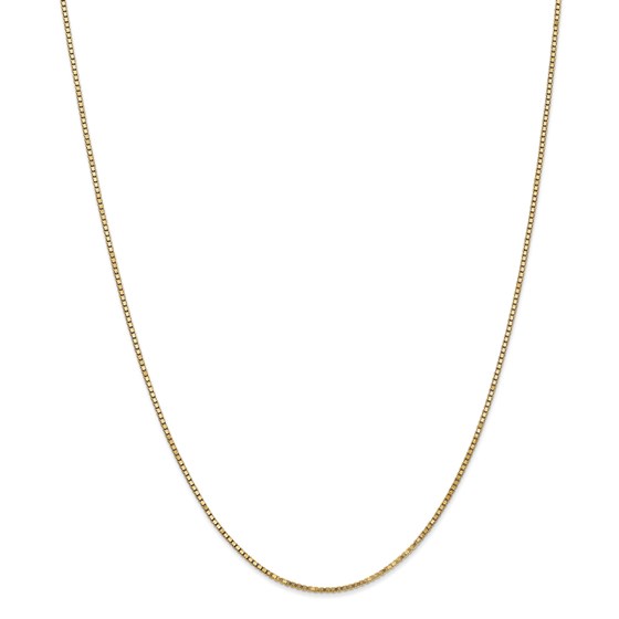 14k 1.3 mm Box Chain Necklace - 24 in.