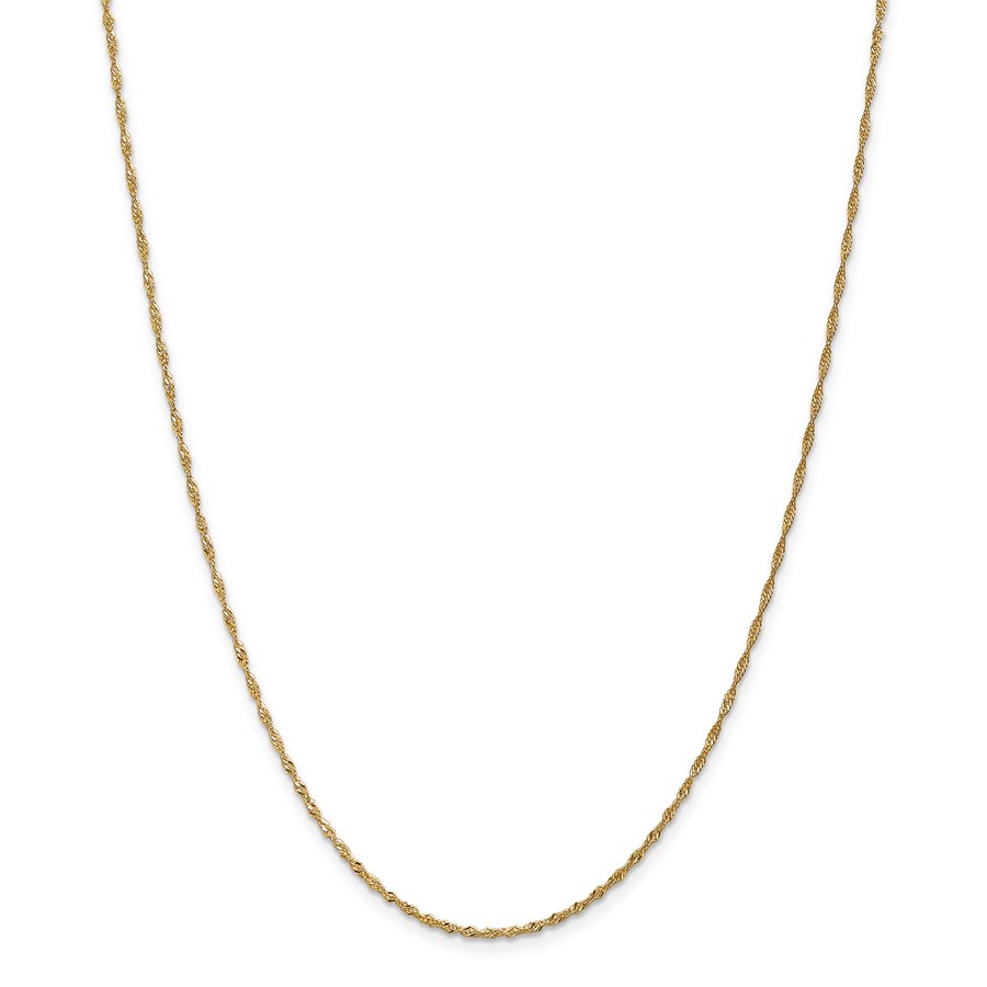 14k 1.4 mm Singapore Chain Necklace - 18 in.