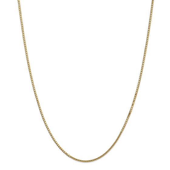 14k 1.5 mm Box Chain Necklace - 24 in.