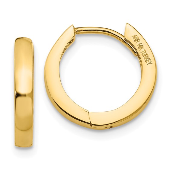 14k 10 mm Hinged Hoop Earrings 14k 10 mm Hinged Hoop Earrings