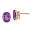 14k 10x8 mm Oval Amethyst Earrings