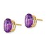 14k 10x8 mm Oval Amethyst Earrings