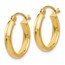 14k 12 mm Round Tube Hoop Earrings