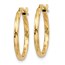 14k 13 mm Twist Hoop Earrings