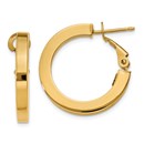 14k 15 mm Hoop Earrings