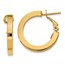 14k 15 mm Hoop Earrings