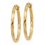 14k 15 mm Twist Hoop Earrings