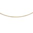 14K 1MM Round Detachable clasp Omega Necklace - 16 in.