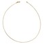14K 1MM Round Detachable clasp Omega Necklace - 16 in.