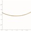 14K 1MM Round Detachable clasp Omega Necklace - 16 in.