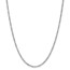 14k 2.5 mm White Gold Semi-Solid Figaro Chain Necklace - 20 in.