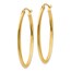 14k 2 mm Oval Hoop Earrings