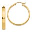 14k 28 mm Polished Hoop Earring