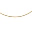 14K 2mm Round Omega Necklace - 16 in.