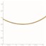 14K 2mm Round Omega Necklace - 16 in.