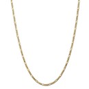 14k 3.00 mm Flat Figaro Chain Necklace - 20 in.