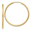 14k 30 mm Round Endless Hoop Earrings