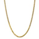 14k 4.75 mm Beveled Curb Chain Necklace - 24 in.