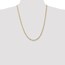 14k 4 mm Concave Open Figaro Chain Necklace - 24 in.