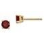 14k 4 mm Garnet Earrings