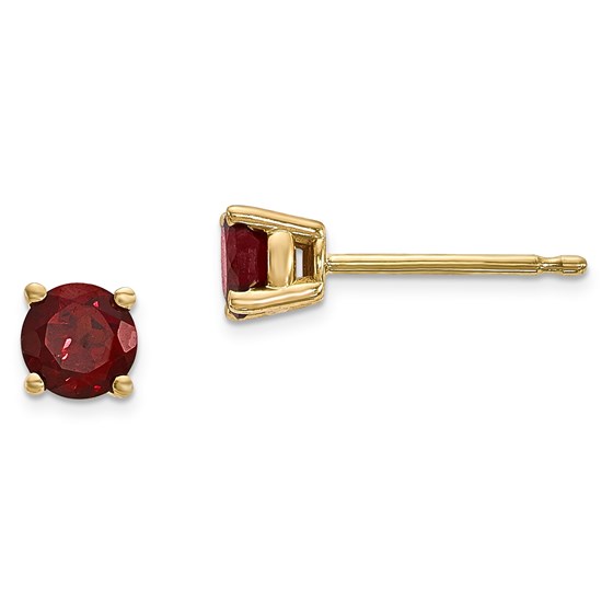 14k 4 mm Garnet Earrings 14k 4 mm Garnet Earrings
