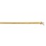 14K 4mm Domed Omega Necklace - 17 in.