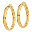 14k 4x25 mm Polished Hoop Earrings