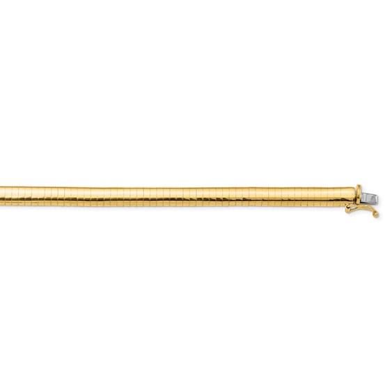 14K 6mm Domed Omega Necklace - 18 in. 14K 6mm Domed Omega Necklace - 18 in.