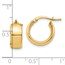 14K 6mm High Polished Hoop Earrings - 15 mm