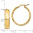 14K 6mm High Polished Hoop Earrings - 26 mm